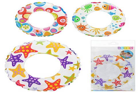 Круг 59241 (36шт) кольорове, 61см, 3 види, в кульку, 23,5-15см