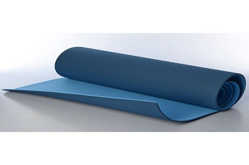Йогамат MS 0613-1-BL (12шт) TPE,розмір183-61см,товщ0,6см,двоколірн(темно-синій,синій),кул,61-13см
