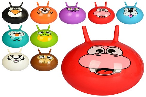 М'яч для фітнесу MS 0483-2 (30шт) з ріжками,45см,10видів,450г,кул,21-15-4см