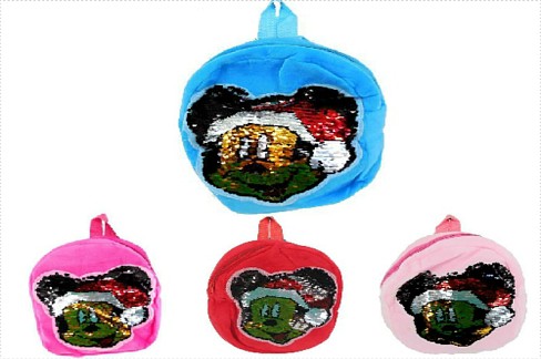 Рюкзак з вишивкою пайетка 4види 31см  00025 ШТ