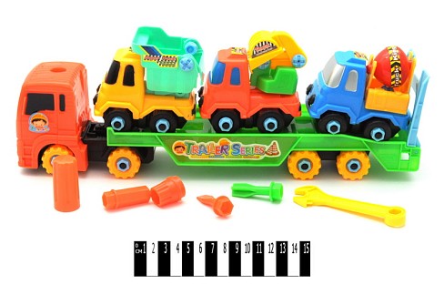 Автовоз конструктор 8636A в кульку р.43x5x6 см YG Toys