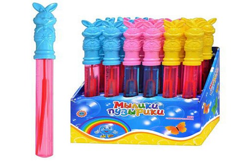 Мильні бульбашки M 1010 УПАК24шт (96шт) меч, 3 кольори, 24 шт в дисплеї, 25-25-17см