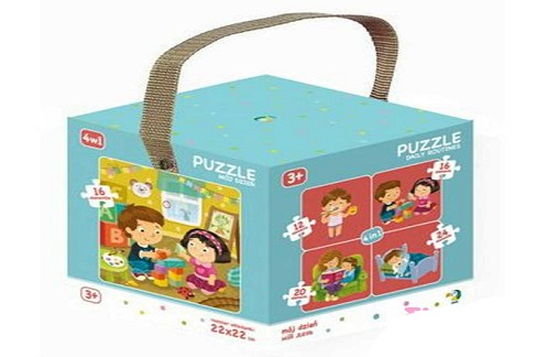 Пазл 4в1 Мій День 12, 16, 20, 24 дет. (4 пазли 22*22см) До300130