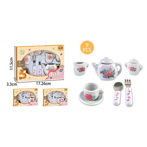 Посуд арт. 868-C4 (240шт/2)   фарфор, чайній сервіз короб. 11.5*3,3*17,3 см