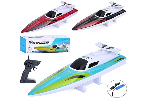 Катер 880 (12шт) р/к2,4G, акум, 34см, USBзарядне, 3 кольори, в кор-ці, 38-13,5-13,5см