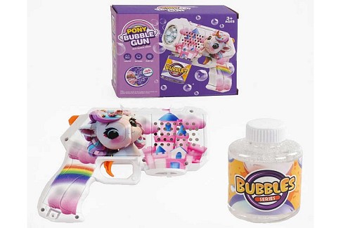 Пістолет з мильними бульбашками 103 (72) підсвічування, пляшечка із мильною рідиною, в коробці