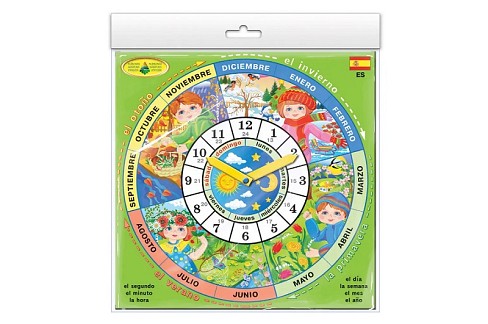 Гра Вивчаємо час" іспанською  Ен2821"