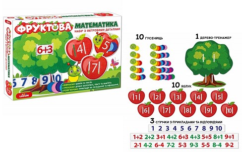 Розвиваюча гра 2в1 Фруктова математика ME5032-15