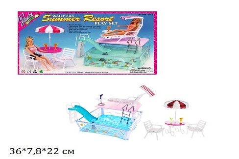 Меблі Gloria 2578 відпочинок біля басейну кор.36*7,8*22 /24/