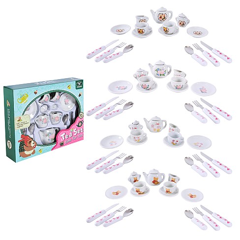 Посуд арт. 868-E6 фарфор, чайний набір, акес короб. 23*18*5см