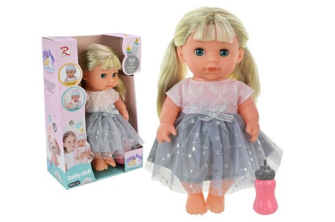 Пупс арт. PL525-123 (36шт/2)  батар. пье, аксес короб. 30 см