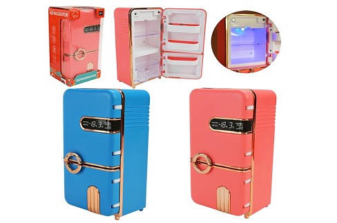 Побутова техніка арт. 6127 (72шт/2)  батар. холодильник, мікс 2 кольори, світло, звук короб. 10*10*2