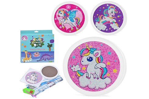 Набір для творчості LY26011-13-71 (36шт) алмазна мозаїка/діамантова мозаїка, єдиноріг, рамка з підст