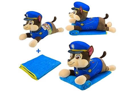 М'яка іграшка з пледом Paw Patrol арт. KH71/001L (6шт) собачка 60*21*36см плед 115х75 см