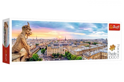 Пазли - 1000 елм. Панорама - 29029 Вид з собору Нотр-Дам де Парі" Trefl"