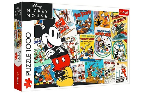 Пазли - 1000 елм. - 10741 Міккі Маус. У світі Міккі Мауса", Trefl"