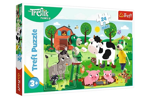Пазли - 24 елм. MAXI - 14361 Енчантімалс: Загадковий світ", Trefl"
