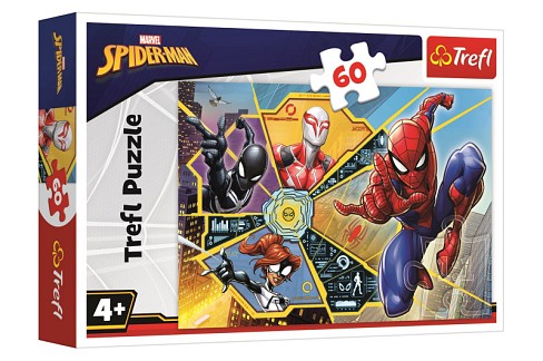 Пазли - 60 елм. - 17372 Марвел. У павутинні Людини-павука", Trefl"