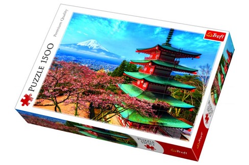 Пазли - 1500 елм. - 26132 Вид на гору Фудзіяма, Японія", Trefl"