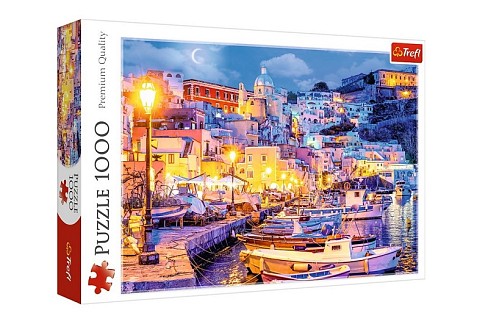 Пазли - (1000 елм.) Острів Прочіда вночі, Італія" /Trefl  10794"
