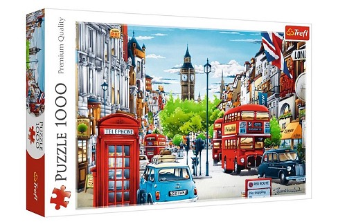 Пазли - (1000 елм.) - Вулиці Лондона" / Trefl  10557"