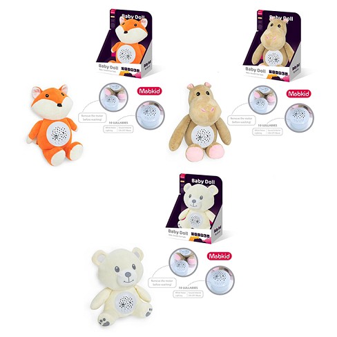 Нічник MBQ662-1-2-3 (18шт) тварина, 23см, музика, звуки тварин,звуки природи,проектор зоряного неба,