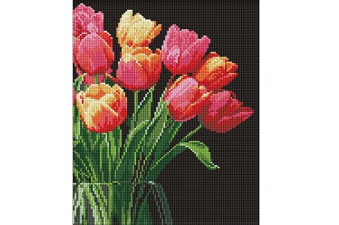 Набір з алмазною мозаїкою Аромат тюльпанів" 30х40см  AMO8030"