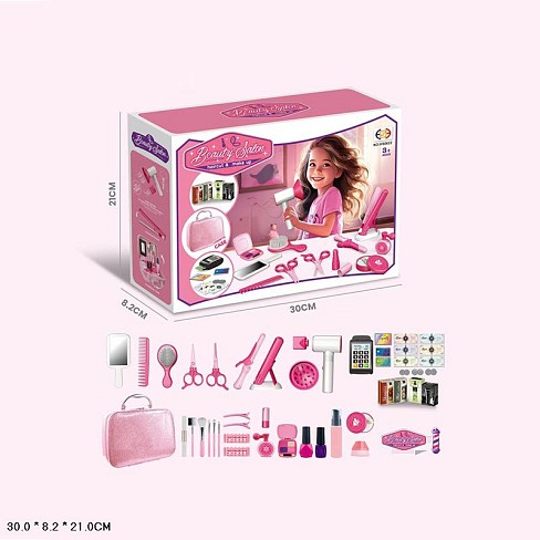 Перукаря Набір арт. HS6622 (12шт/2)  батар. світло, звук, фен дмухає, аксес короб. 30*8*21 см