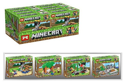 Ігровий набір конструктор  арт. MG1002, MINECRAFT  8шт у дисплей боксі 48,6*19*19,3см