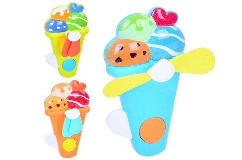 Вентилятор MK 5307 УПАК24шт(240шт) механічний, 14см, морозиво, 3 кольори, в пакеті, 6,5-14-4см