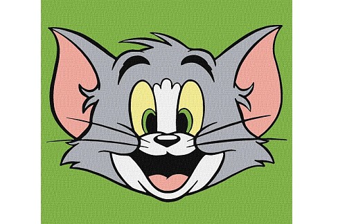 Картина по номерах для дітей WB Tom and Jerry: Веселий Том" 15х15см  KHO1408"