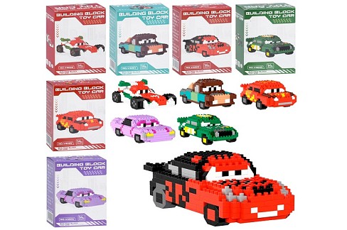 Конструктор V4001-2-3-4-5-6 (96шт) машина, 6 видов, в кор-ці, 8-12,5-5см