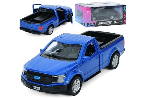 Джип AS-3112 (48шт) АвтоСвіт, Ford F150 2018, метал, інерц, 12см, відчиняються двері,гумові колеса,