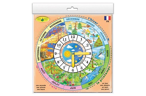 Гра Вивчаємо час" французькою  Ен2838"