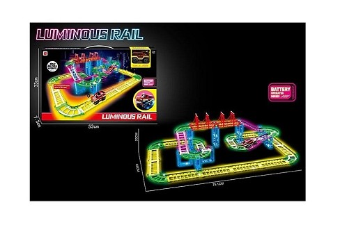 Трек 888-134 з машинкою батар.світ.кор.53*7,3*33 /24/