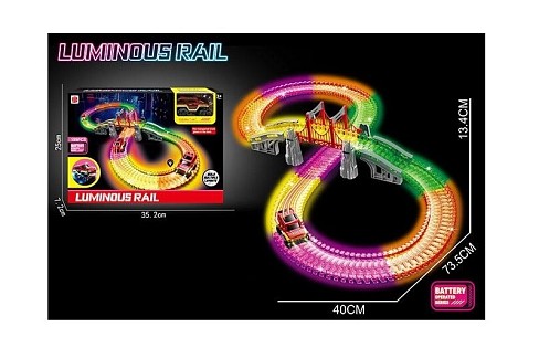 Трек 888-133 з машинкою батар.світ.кор.35,2*7,2*25 /48/