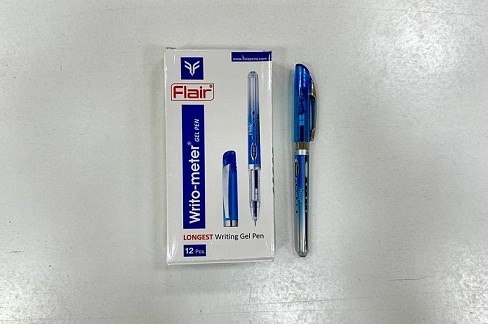 Ручка гелева Flair Writo-meter 1,5км. Синя(12) УПАК12шт