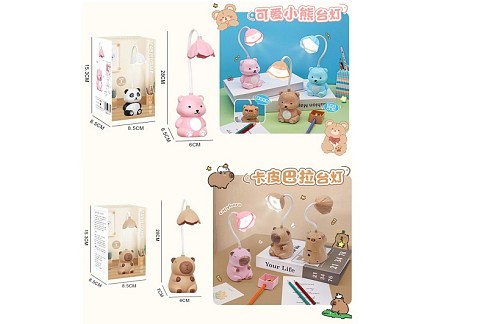 Нічник SY5506-SY5508 (60шт) настільна лампа, 27см, акум, точило для олівців, 2 режими світла, USBзар