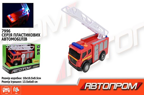Машина АВТОПРОМ арт. 7996  батар. світ., звук, у короб.18*10,5*8,5см