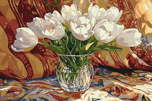 Картина по номерах Тюльпановий спокій" 30х40см  KHO3313"