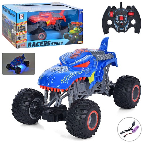 Джип ZJ23197-2 (6шт) 2.4G, р/к, 1:16, 27см, акум, USB-зарядне,світло,аморт,гум. колеса, 2 кол.,в кор