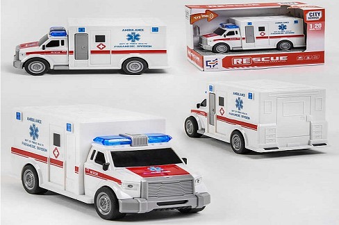 Машина А 1117-1 (48) Швидка допомога", світлові и звукові ефекти, в коробці"