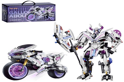 Конструктор J2026 (12шт) робот+мотоцикл, 760дет, в кор-ці, 40-20-13,5см