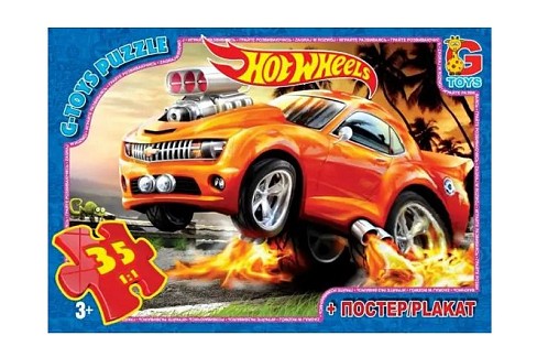 Пазли ТМ G-Toys" із серії "Hot Wheels", 35 ел.  FW701"