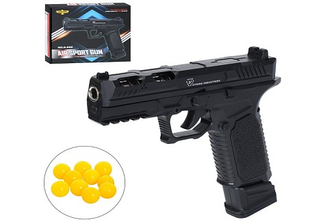 Пістолет K-8SE (24шт) 20см, пластикові кулі, в кор-ці, 21,5-19-4см