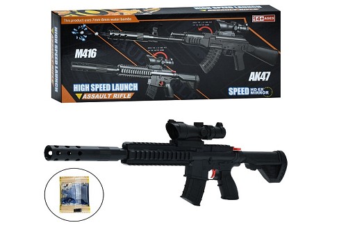 Автомат 9908 (36шт) 52см, стріляє водяними кулями, прицел, в кор-ці, 33,5-13,5-5см