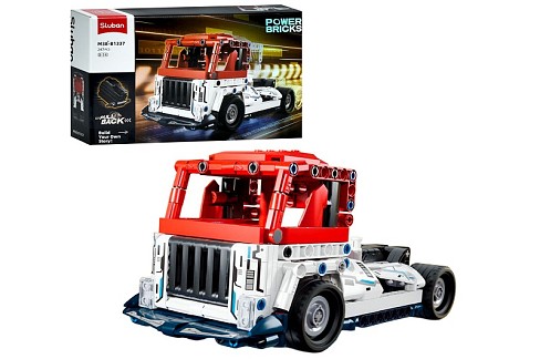 Конструктор SLUBAN M38-B1337 (24шт) авто серія, трейлер, 247дет, в кор-ці, 30-19-6,5см