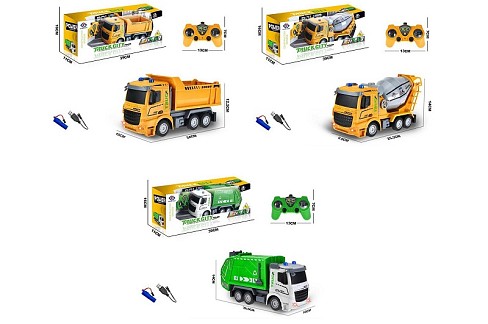 Техніка р/к 658-70/71/72 самоскид/бетонозмішувач/сміттєвіз акум.USB.зв.світ.3в.кор.39*11*16 /42/