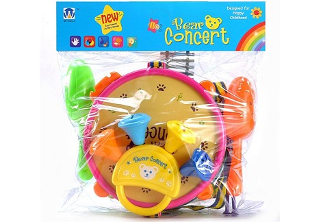 Інструменти муз. арт. 808-3 (72шт/2) барабан, маракаси, бубон, пакет 27,5*30*8см