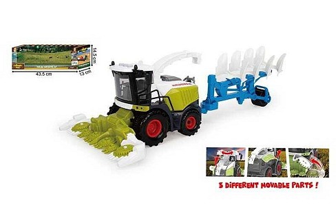 Комбайн 550-9 C (36/2) комбайн, плуг, інерція, підсвічування, звуки, рухомі елементи, на батарейках,